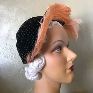 DAISY PEARL | Accessories | Stunning 93s Black Velvet Hat 